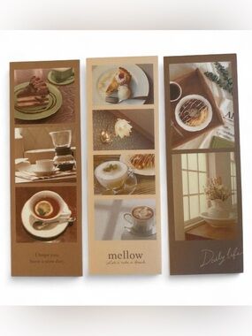 🌸3/$15🌸 Mellow Stickers in Beige and Brown - 3pcs